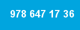 978 647 17 36 978 647 17 36